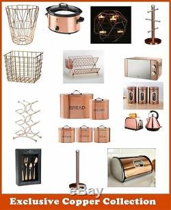 NEW! Copper Microwave/Kettle/Toaster/Cutlery Set/Canister/Bread Bin/Mug Tree
