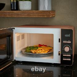 NEW Glitz Kettle, 4 Slice Toaster & 800w Digital Microwave Set Sparkling Pink