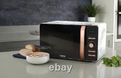 NEW Tower Kettle 4 Slice Toaster & Microwave Set White Marble Effect/Rose Gold