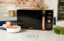 NEW Tower Rose Gold & Black 800W 20L Digital Microwave UK Stock 3 Year Guarantee