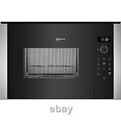 Neff N50 25L 900W Built-In Compact Microwave with Grill Stainless Steel