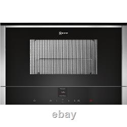 Neff N70 21L 900W Built-In Microwave with Grill Stainless Steel