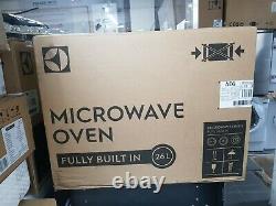 New Boxed AEG MBE2658SEM Built-in Solo Microwave Black & Stainless Steel
