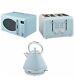 New My 4 Slice Toaster 1.7l Pyramid Design Kettle & 20l Microwave Set Duck Egg