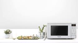 New Panasonic NN-K18JMMBPQ Freestanding Microwave With Grill 20L Silver 800W