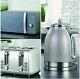 New Sparkle Grey Silver Kettle, Toaster & Microwave Appliance Set Wow Stunning