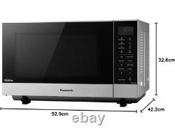 Panasonic 1000 Watt 27 Litres Free Standing Microwave Silver NN-SF464MBPQ