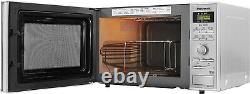 Panasonic 23 Litre 1000W Grill Microwave in Silver, Stainless Steel NN-GD37HSBPQ