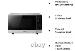 Panasonic 27L 1000W Digital Large Flat Bed Microwave 18 programmes NN-SF464MBPQ