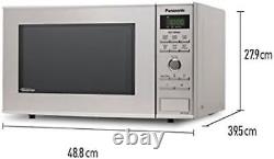 Panasonic NN-SD27HSBPQ Solo Inverter Microwave Oven, 23L, 1000 W, Stainless Steel