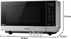 Panasonic NN-SF464MBPQ Flatbed Microwave oven 27L Silver Inverter 1000W