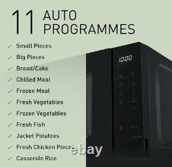 Panasonic NN-ST22QBBPQ 20L 800W Solo Microwave Black Auto Defrost Digital LED