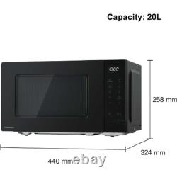 Panasonic NN-ST22QBBPQ SOLO 800W 20l Compact Microwave Black
