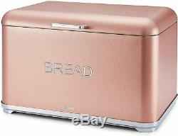 Pink Set Tower Microwave Jug Kettle 4-Slice Toaster Bread Bin Storage Canisters