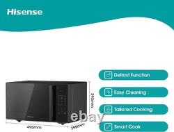 Powerful 900W Microwave Grill, Sleek Black, Spacious 29L Capacity