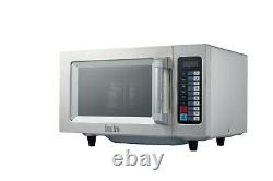 Quattro 1000w Power Commercial Catering Microwave Oven Flatbed Stainless Steel