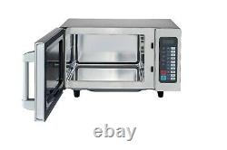 Quattro 1000w Power Commercial Catering Microwave Oven Flatbed Stainless Steel