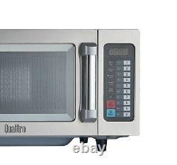 Quattro 1000w Power Commercial Catering Microwave Oven Flatbed Stainless Steel