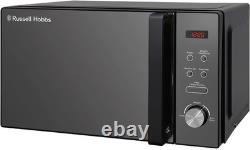 RHM2076B 20 Litre 800 W Black Digital Solo Microwave with 5 Power Levels, Automa
