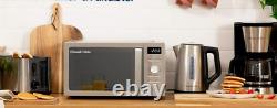 RUSSELL HOBBS RHMD828SS Solo Microwave 20L 800W Silver Digital with 5 Power Lvl