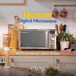 RUSSELL HOBBS RHMD828SS Solo Microwave 20L 800W Silver Digital with 5 Power Lvl