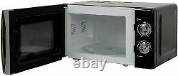 RUSSELL Hobbs Kettle 4 Slice Toaster & Microwave Matching Kitchen Set Black UK