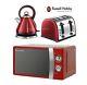 Red Microwave Kettle And Toaster Russell Hobbs Vintage Kettle & 4 Slice Toaster