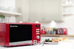 Red Russell Hobbs Microwave, Legacy Kettle & 4 Slice Toaster Kitchen Bundle Set