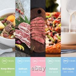 Retro Style 800w 20L Microwave Oven with 8 Auto Menus, 5 Cooking Power