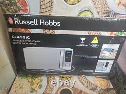 Russell And Hobbs Classic Stainless Steel Compact Digital Microwave 12.8kg 741W