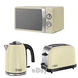 Russell Hobbs 17 L, 700 W Manual Microwave + Colours Plus Kettle and Toaster Set