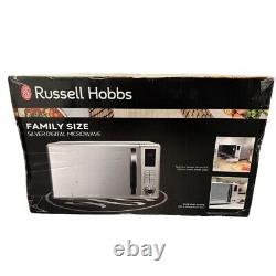 Russell Hobbs 23 Litre 800W Silver Microwave RHM2362S with 5 Power Levels NEW