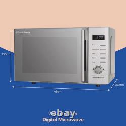 Russell Hobbs 23 Litre 800W Solo Microwave in Silver RHM2348S Brand New