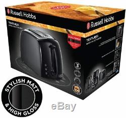 Russell Hobbs Black Combo Microwave Kettle Toaster Set Cheap Kitchen Kit NEW