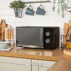 Russell Hobbs Black Microwave 17 Litre 700W Honeycomb Pattern Manual RHMM715B