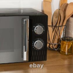 Russell Hobbs Black Microwave 17 Litre 700W Honeycomb Pattern Manual RHMM715B