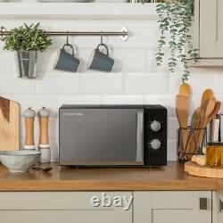 Russell Hobbs Black Microwave 17 Litre 700W Honeycomb Pattern Manual RHMM715B