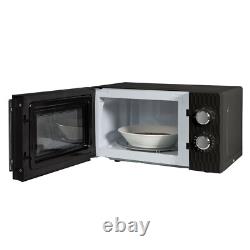 Russell Hobbs Black Microwave 17 Litre 700W Honeycomb Pattern Manual RHMM715B