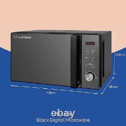 Russell Hobbs Black Microwave RHM2076B 20 Litre 800W Digital with 5 Power Levels