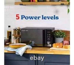 Russell Hobbs Black Microwave RHM2076B 20 Litre 800W Digital with 5 Power Levels
