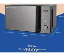 Russell Hobbs Black Microwave RHM2076B 20 Litre 800W Digital with 5 Power Levels