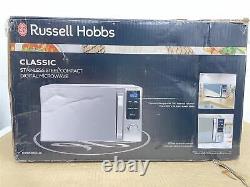 Russell Hobbs Buckingham Microwave 800W Compact S/Steel Reheat defrost