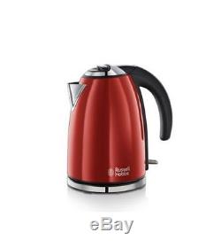 Russell Hobbs Colours 2 Slice Toaster and Kettle & Heritage Microwave Red New