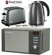 Russell Hobbs Colours Kettle And 2 Slice Toaster & Heritage Grey Microwave New
