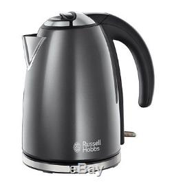 Russell Hobbs Colours Kettle and 2 Slice Toaster & Heritage Grey Microwave New