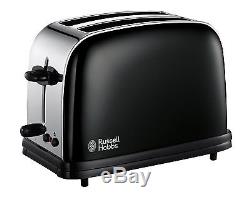 Russell Hobbs Colours Kettle and Toaster Set & Manual Black Microwave New