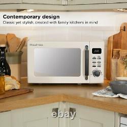 Russell Hobbs Cream Microwave 20L 800W RHM2026C Stylevia Digital with Defrost