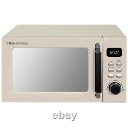 Russell Hobbs Cream Microwave 20L 800W RHM2026C Stylevia Digital with Defrost