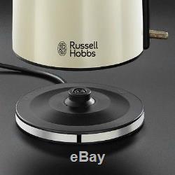 Russell Hobbs Kettle and Toaster Set + Microwave & Cream Tea Coffee Sugar Set