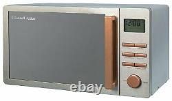 Russell Hobbs Luna RHMDL801CP 800W 23L Standard Microwave Copper/Silver